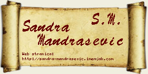 Sandra Mandrašević vizit kartica